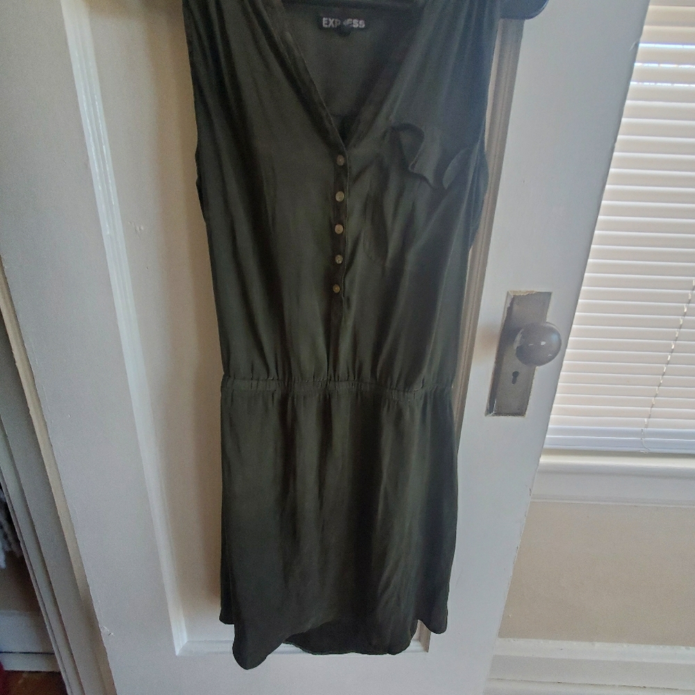 Army Green Tank Dress